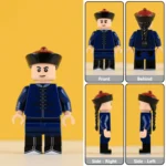 young cadet Student from Qing Dynasty Military late Imperial Chinese era - Custom Printed Brick Block Figure