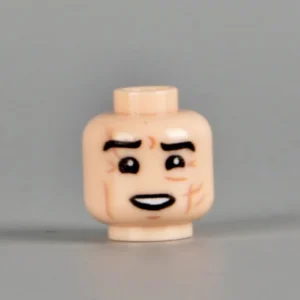 Custom Piece Miniature – Battle-Scarred Soldier Head (Weary Smile Panting) WWII – 3D Print for LEGO minifigure Custom Piece Miniature – Battle-Scarred Soldier Head (Weary Smile Panting) WWII – 3D Print for LEGO minifigure