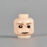 Battle-Scarred Soldier Head (Wincing / Injured Expression) WWII - Custom 3D Printed Miniature Accessory Parts Pieces for Brick Block Figures