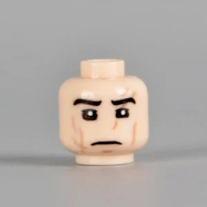 Custom Piece Miniature – Battle-Scarred Soldier Minifigure Head (Light Flesh) WWII – 3D Print for LEGO minifigure Custom Piece Miniature – Battle-Scarred Soldier Minifigure Head (Light Flesh) WWII – 3D Print for LEGO minifigure