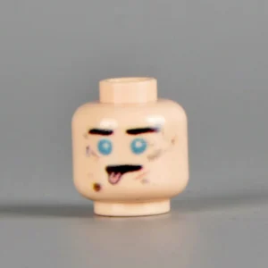 Custom Piece Miniature – Dazed Knocked-Out Soldier Head (Blue Eyes Light Flesh) WWII – 3D Print for LEGO minifigure Custom Piece Miniature – Dazed Knocked-Out Soldier Head (Blue Eyes Light Flesh) WWII – 3D Print for LEGO minifigure