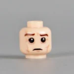Exhausted / Battle-Scarred Soldier Head (Light Flesh) WWII - Custom 3D Printed Miniature Accessory Parts Pieces for Brick Block Figures