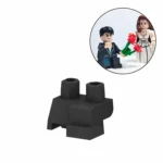 Kneeling Legs / Proposing Lower Body (Black) - Custom 3D Printed Miniature Accessory Parts Pieces for Brick Block Figures