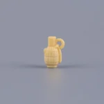 Tan Mills Bomb (Fragmentation Grenade) - Custom 3D Printed Miniature Accessory Parts Pieces for Brick Block Figures