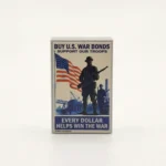 Printed Tile – 2×3 Tile (WWII US War Bonds Poster) - Custom 3D Printed Miniature Accessory Parts Pieces for Brick Block Figures