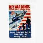 Printed Tile – 2×3 Tile (WWII USAAF War Bonds Poster) - Custom 3D Printed Miniature Accessory Parts Pieces for Brick Block Figures