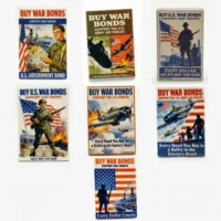 Custom Piece Printed Tile – 2x3 (WWII US War Bonds Poster Set) – 3D Print for LEGO minifigure 2 Custom Piece Printed Tile – 2x3 (WWII US War Bonds Poster Set) – 3D Print for LEGO minifigure