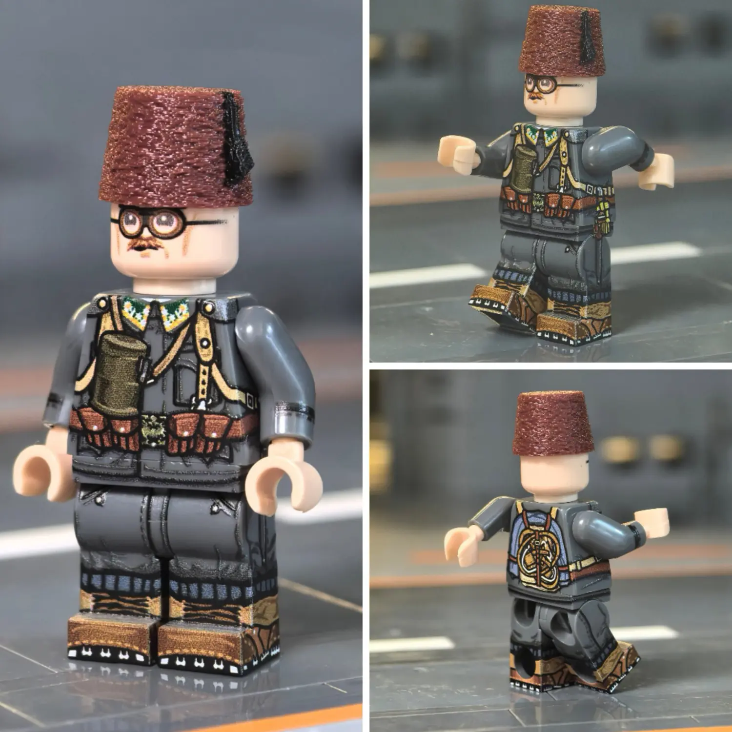 Minifigure - Austro-Hungarian CroatianBosnian Mountain Staff Sergeant serving in a specialized Mountain Stormtrooper (Sturmtruppen) unit WWI (LEGO Compatible) Minifigure - Austro-Hungarian CroatianBosnian Mountain Staff Sergeant serving in a specialized Mountain Stormtrooper (Sturmtruppen) unit WWI (LEGO Compatible)