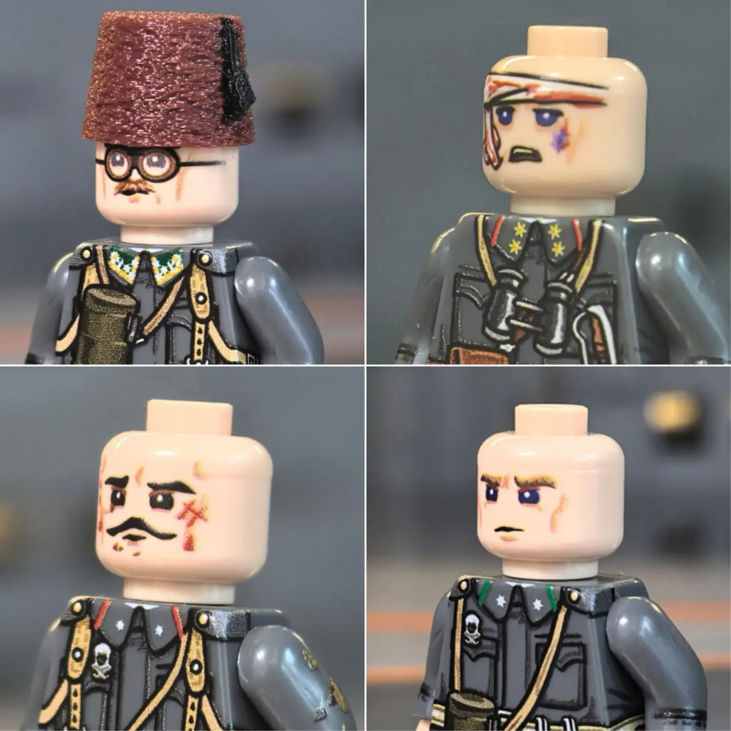 Minifigure - Austro-Hungarian Stormtroopers (Sturmtruppen) WWI (LEGO Compatible)