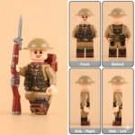 British Army Infantry Rifleman (“Tommy” Atkins) WWI - Custom Printed Brick Block Figure