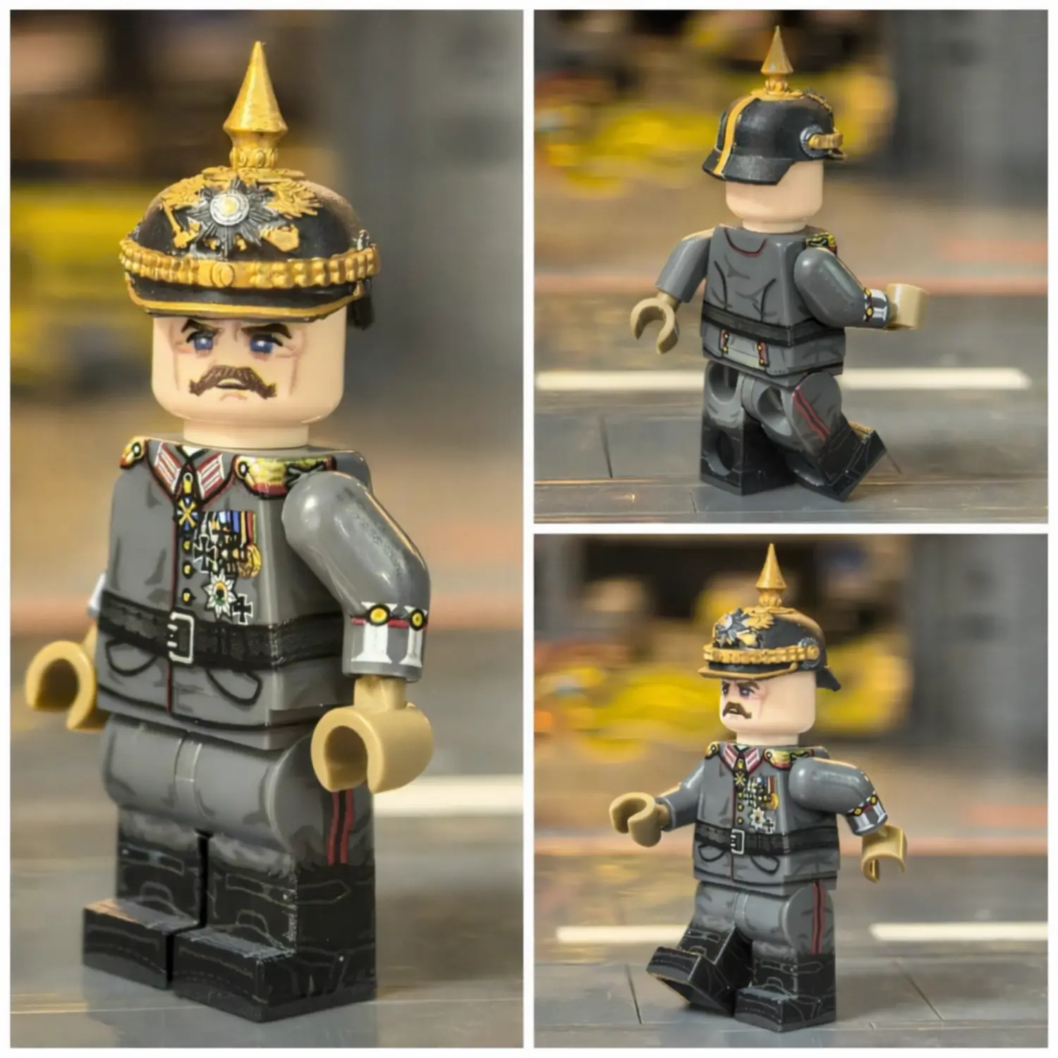Minifigure - General Field Marshal Paul von Hindenburg (Generalfeldmarschall) of the Imperial German Army WWI (LEGO Compatible) 4 Minifigure - General Field Marshal Paul von Hindenburg (Generalfeldmarschall) of the Imperial German Army WWI (LEGO Compatible)