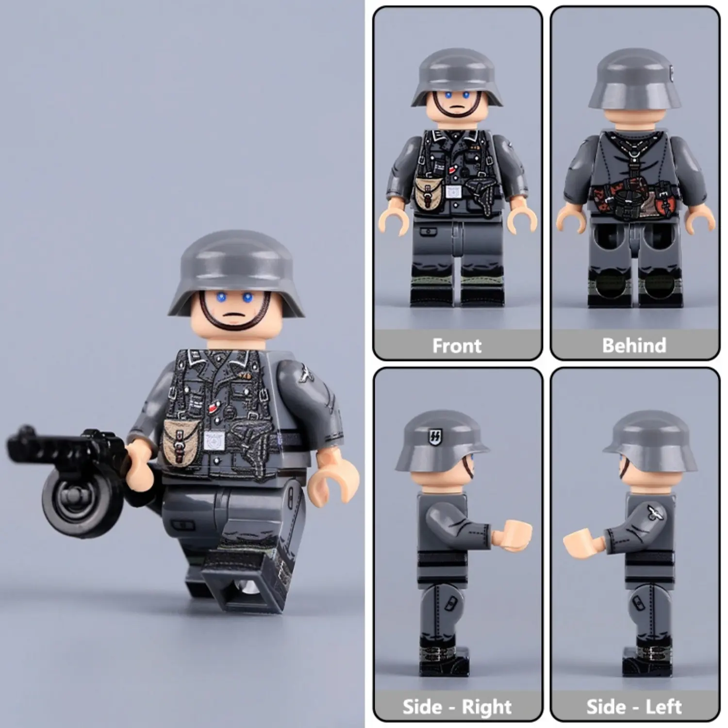 Minifigure - German Frontline NCO Trench Fighter WWII (LEGO Compatible) Minifigure - German Frontline NCO Trench Fighter WWII (LEGO Compatible)