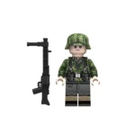 German German Waffen-SS Machine Gunner WWII - Custom Printed Brick Block Figure