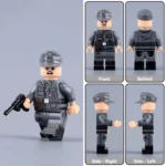 German High-Ranking Commando Officer (Otto Skorzeny) WWII - Custom Printed Brick Block Figure