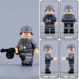 Minifigure - German Infantryman (Eastern Front Veteran) WWII (LEGO Compatible) Minifigure - German Infantryman (Eastern Front Veteran) WWII (LEGO Compatible)
