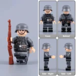 German Late-War Infantryman (Gewehr 43 Rifleman) WWII - Custom Printed Brick Block Figure
