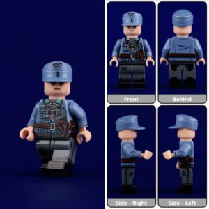 Minifigure - German Luftwaffe (Air Force) Field Officer WWII (LEGO Compatible) Minifigure - German Luftwaffe (Air Force) Field Officer WWII (LEGO Compatible)