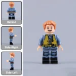 German Luftwaffe Air Force Fighter Pilot with a bright yellow life preserver WWII - Custom Printed Brick Block Figure