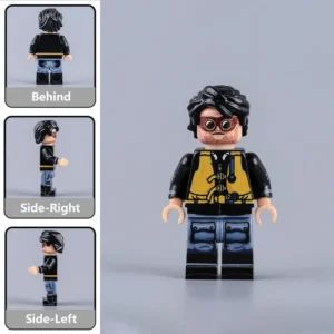 Minifigure - German Luftwaffe Air Force Fighter Pilot with black leather bomber flight jacket WWII Minifigure - German Luftwaffe Air Force Fighter Pilot with black leather bomber flight jacket WWII