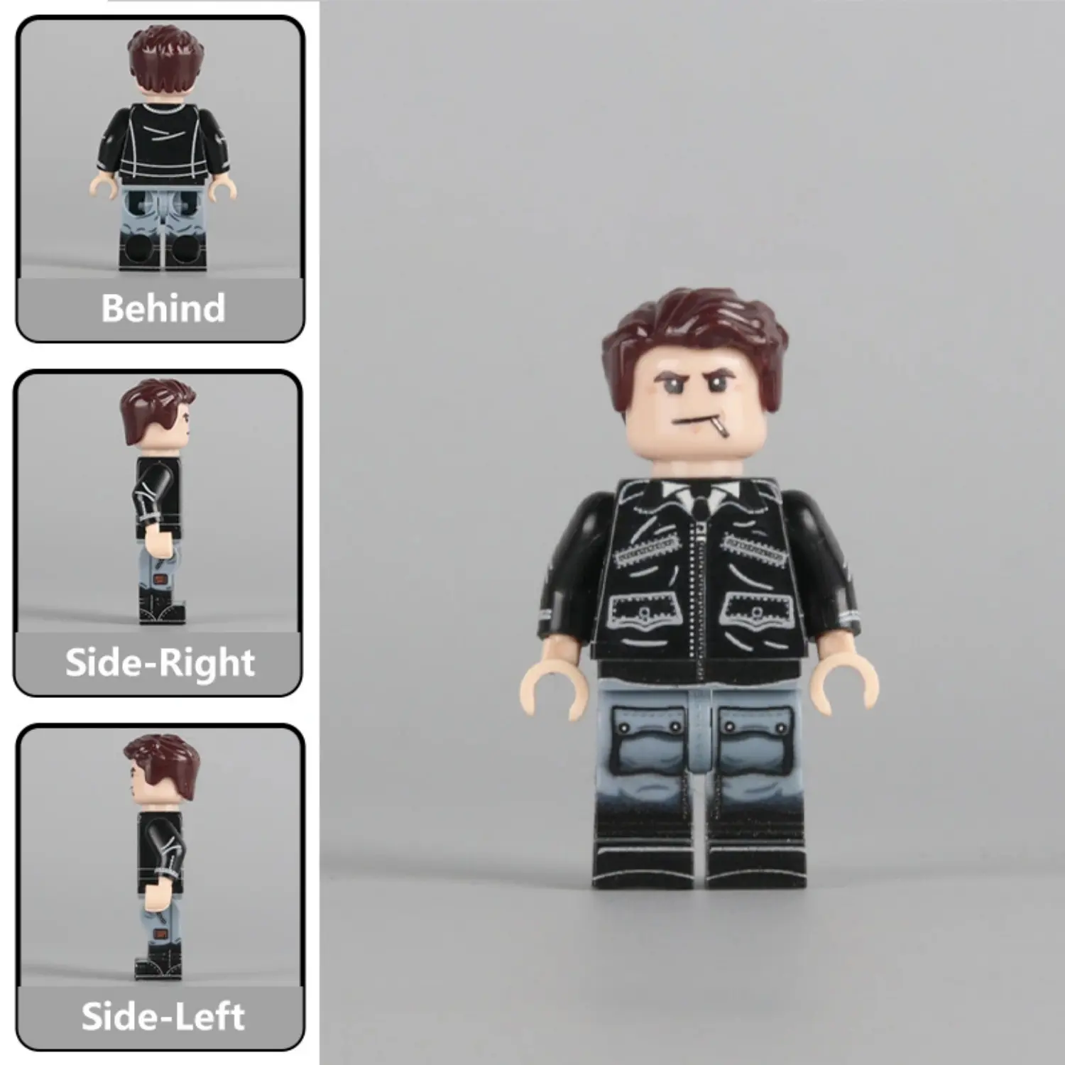 Minifigure - German Luftwaffe Air Force Fighter Pilot with black leather flight jacket WWII Minifigure - German Luftwaffe Air Force Fighter Pilot with black leather flight jacket WWII