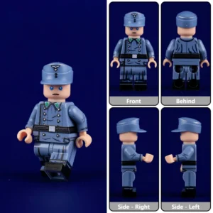 Minifigure - German Luftwaffe (Air Force) Soldier in Field Coat WWII (LEGO Compatible) Minifigure - German Luftwaffe (Air Force) Soldier in Field Coat WWII (LEGO Compatible)