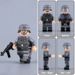 German Non-Commissioned Officer (NCO) or Squad Leader (Gruppenführer) from the mid-to-late stages WWII - Custom Printed Brick Block Figure