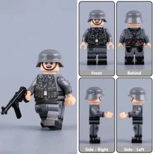 Minifigure - German Non-Commissioned Officer (NCO) or Squad Leader (Gruppenführer) from the mid-to-late stages WWII (LEGO Compatible) Minifigure - German Non-Commissioned Officer (NCO) or Squad Leader (Gruppenführer) from the mid-to-late stages WWII (LEGO Compatible)