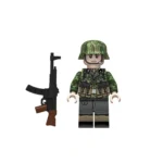 German Waffen-SS Assault Infantryman (StG 44 Gunner) WWII - Custom Printed Brick Block Figure