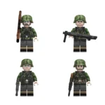 German Waffen-SS Infantry Squad Set WWII - Custom Printed Brick Block Figure