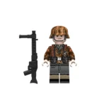 German Waffen-SS Machine Gunner (MG34) WWII - Custom Printed Brick Block Figure