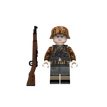German Waffen-SS Rifleman (Kar98k) WWII - Custom Printed Brick Block Figure