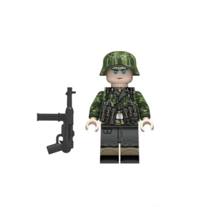 Minifigure -German Waffen-SS Squad Leader Submachine Gunner WWII (LEGO Compatible) Minifigure -German Waffen-SS Squad Leader Submachine Gunner WWII (LEGO Compatible)