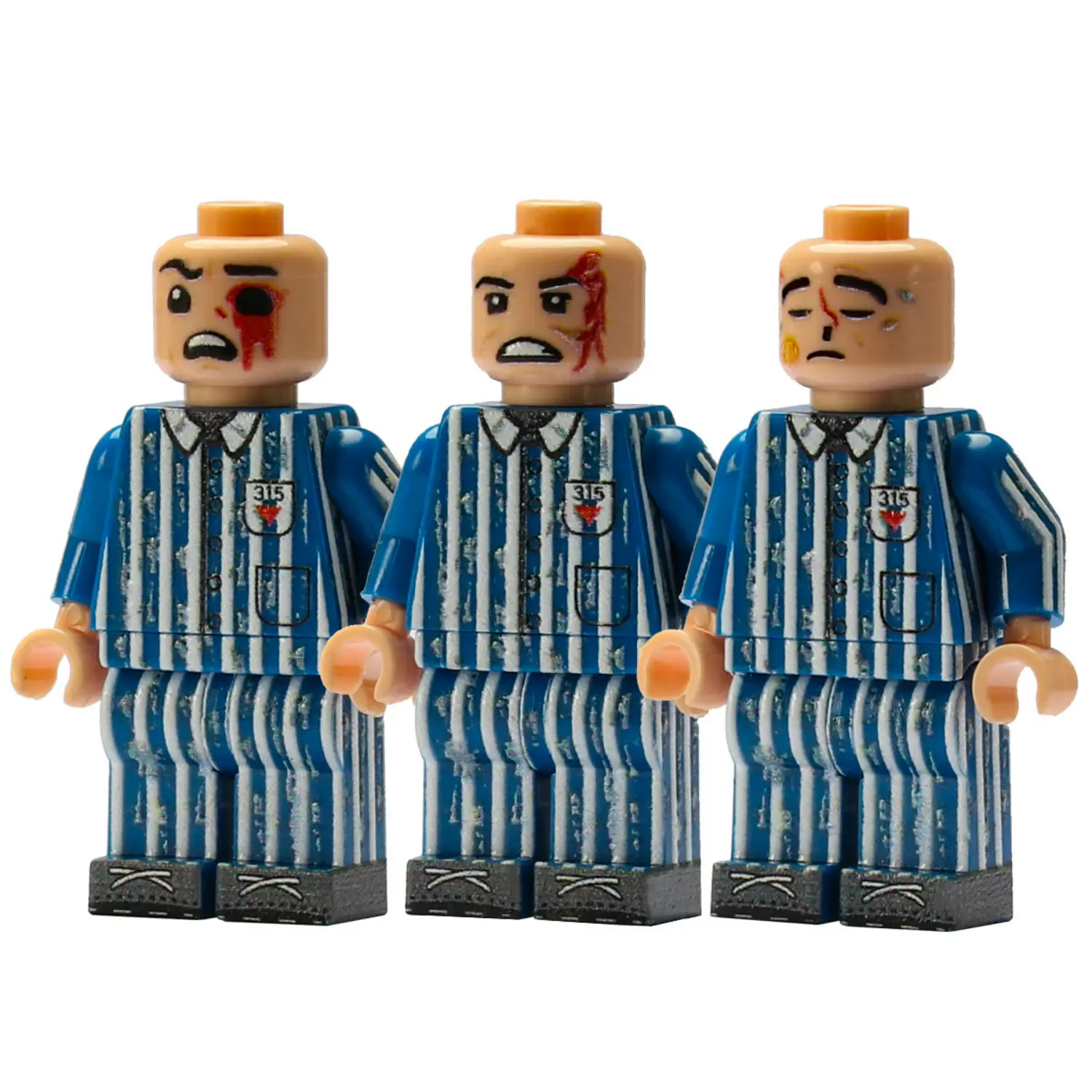 Minifigure - Nazi Holocaust Concentration Camp Political Prisoners WWII (LEGO Compatible) Minifigure - Nazi Holocaust Concentration Camp Political Prisoners WWII (LEGO Compatible)