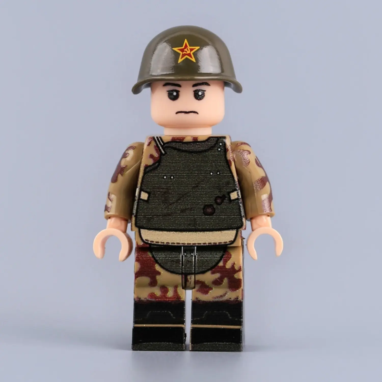 Minifigure – Soviet Red Army Assault Engineer WWII (LEGO Compatible) 2 Soviet Red Army Assault Engineer WWII - Custom Printed Brick Block Figure