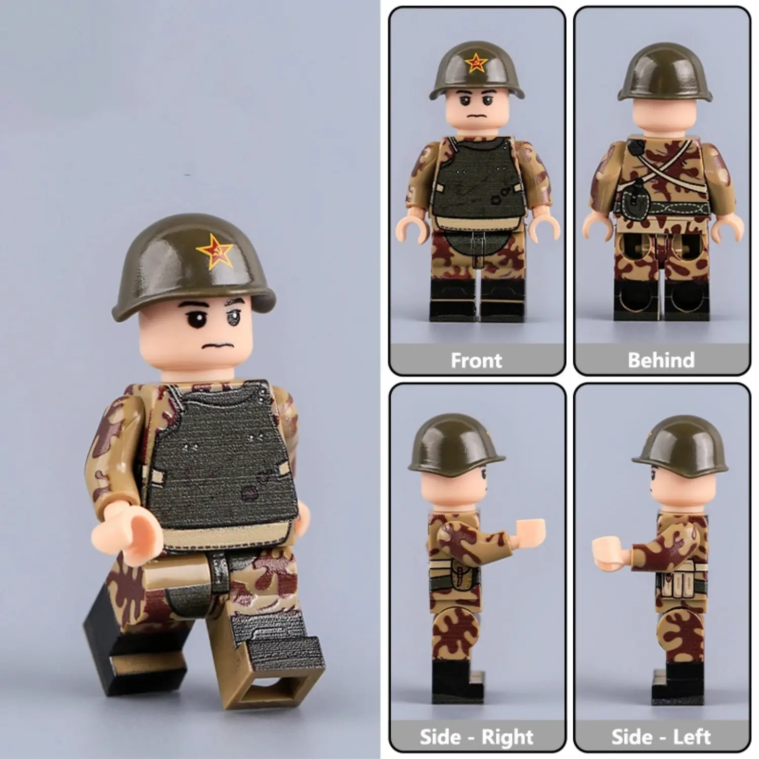 Minifigure – Soviet Red Army Assault Engineer WWII (LEGO Compatible) 4 Minifigure – Soviet Red Army Assault Engineer WWII (LEGO Compatible)