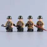 Soviet Red Army Infantry Squad (Early/Mid-War) WWII - Custom Printed Brick Block Figure