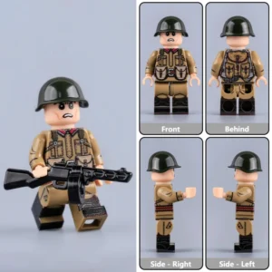 Minifigure – Soviet Red Army Submachine Gunner (Avtomatchik) WWII (LEGO Compatible) Minifigure – Soviet Red Army Submachine Gunner (Avtomatchik) WWII (LEGO Compatible)