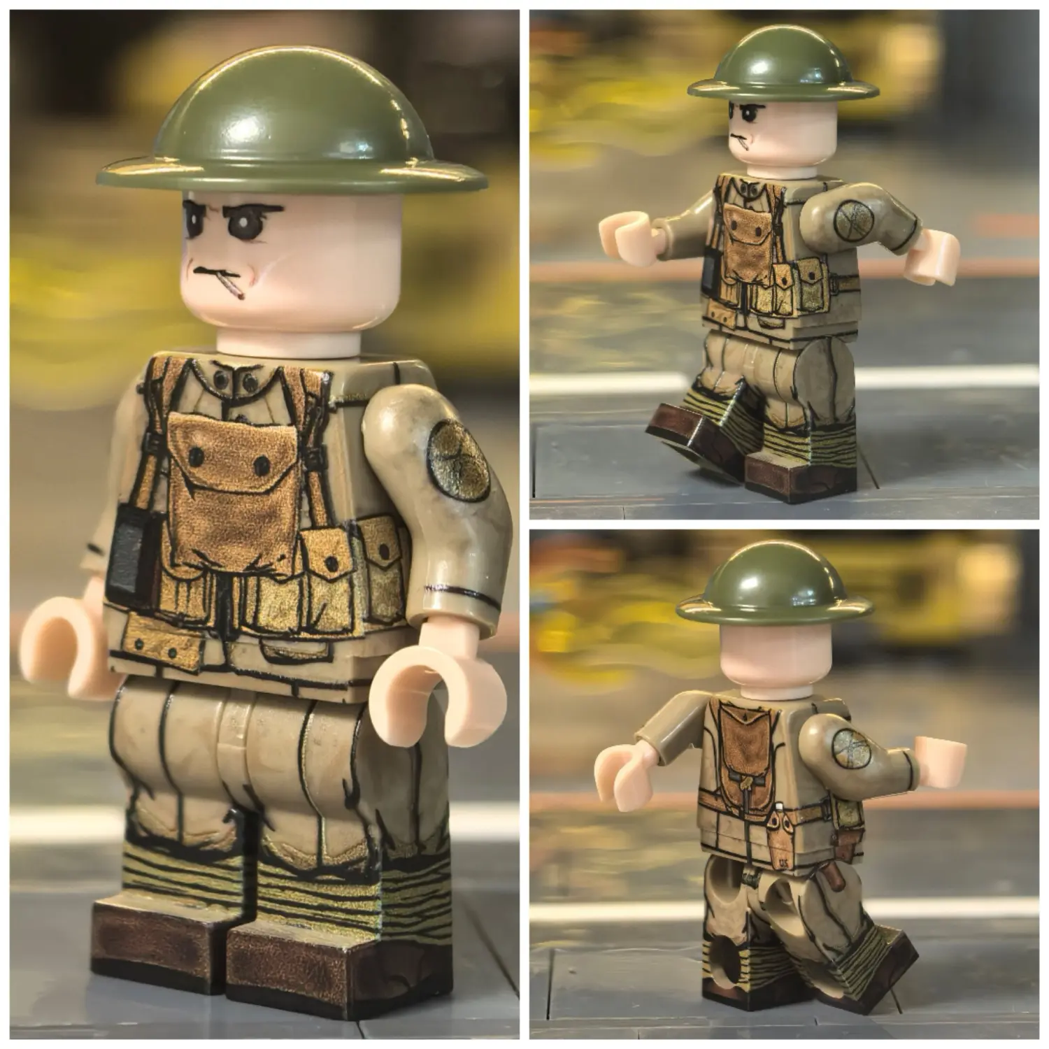Minifigure – U.S. Army BAR Gunner (Automatic Rifleman) WWI (LEGO Compatible)