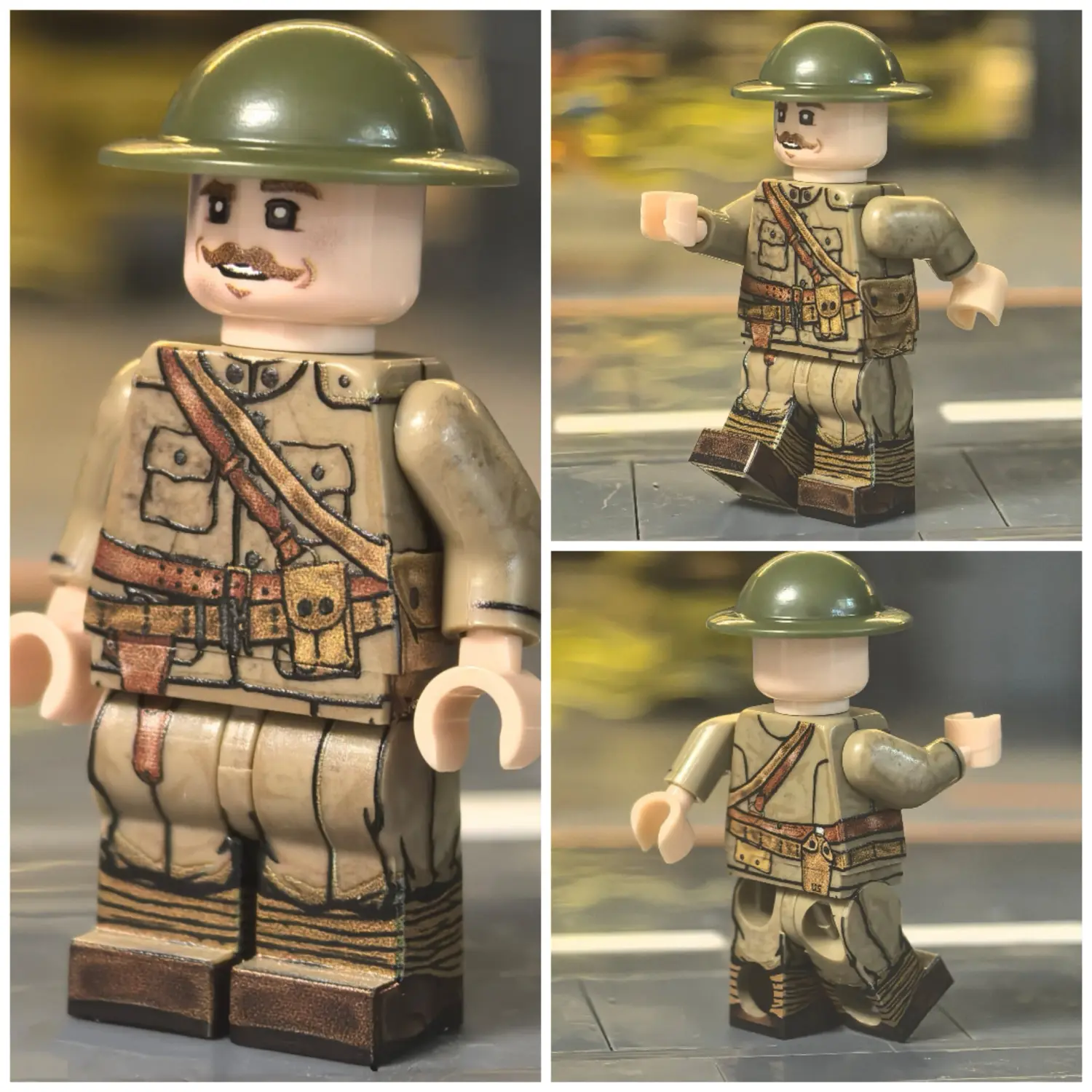 Minifigure – U.S. Army Commissioned Officer WWI (LEGO Compatible) Minifigure – U.S. Army Commissioned Officer WWI (LEGO Compatible)