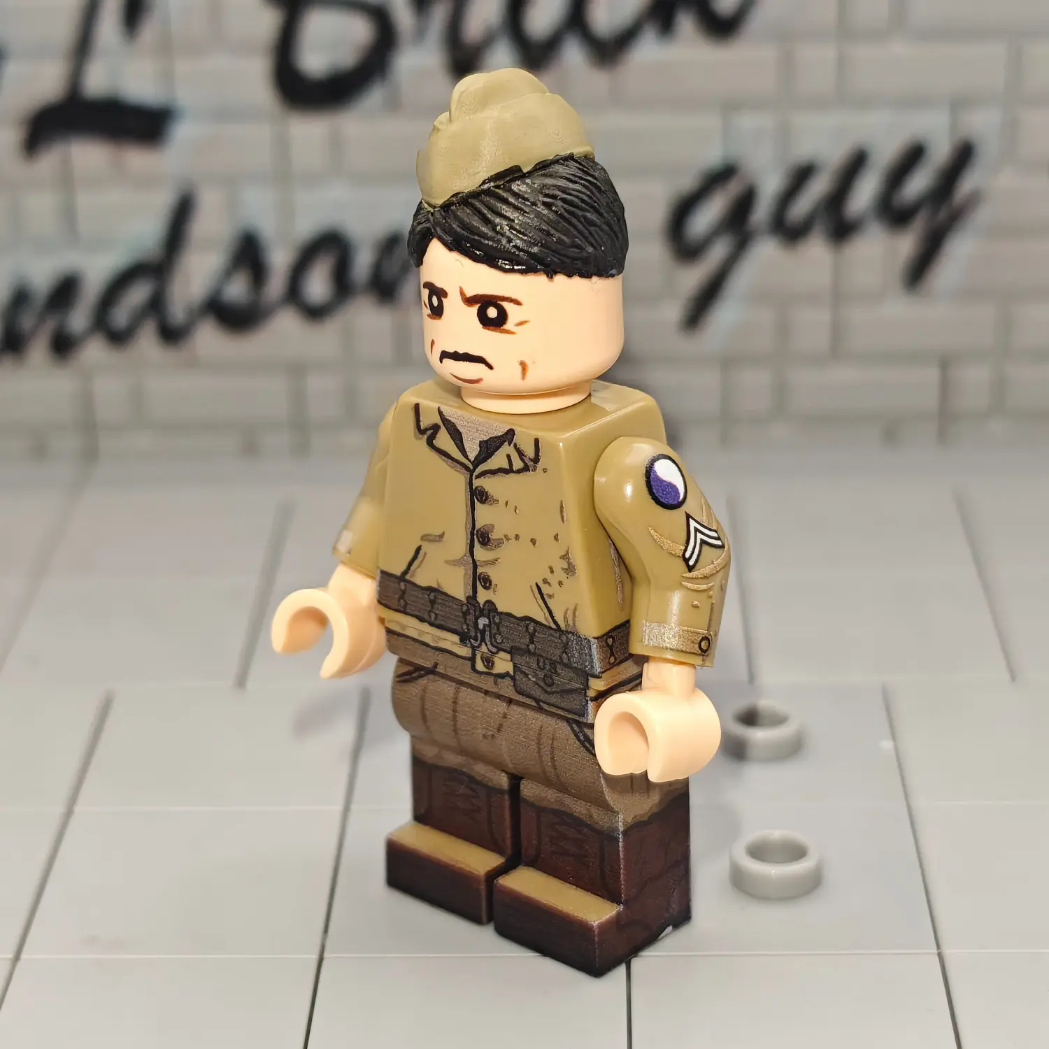 Minifigure – U.S. Army Corporal (Orderly Driver) Normandy Landings (D-Day). WWII (LEGO Compatible)