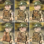 U.S. Army Infantry Squad (American Expeditionary Forces) WWI - Custom Printed Brick Block Figure