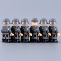 the back of the Minifigure - German Military 6-Figure Squad Collection WWII (LEGO Compatible) the back of the Minifigure - German Military 6-Figure Squad Collection WWII (LEGO Compatible)