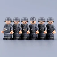 the front of the Minifigure - German Military 6-Figure Squad Collection WWII (LEGO Compatible) the front of the Minifigure - German Military 6-Figure Squad Collection WWII (LEGO Compatible)