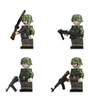 the left of the Minifigure - German Waffen-SS Infantry Squad Set WWII (LEGO Compatible) the left of the Minifigure - German Waffen-SS Infantry Squad Set WWII (LEGO Compatible)
