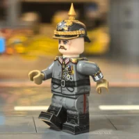 the left side of the Minifigure - General Field Marshal Paul von Hindenburg (Generalfeldmarschall) of the Imperial German Army WWI (LEGO Compatible) 2 the left side of the Minifigure - General Field Marshal Paul von Hindenburg (Generalfeldmarschall) of the Imperial German Army WWI (LEGO Compatible) 2