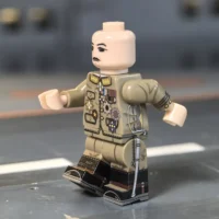 the left side of the Minifigure – Imperial Japanese Army (IJA) General WWII (LEGO Compatible)