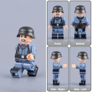 Minifigure - German Luftwaffe Air Defense Artilleryman Flak Crewman (Gefreiter - Shouting Combat Variant) WWII (LEGO Compatible) Minifigure - German Luftwaffe Air Defense Artilleryman Flak Crewman (Gefreiter - Shouting Combat Variant) WWII (LEGO Compatible)