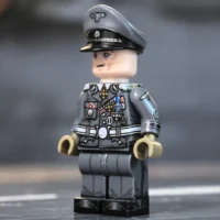 German Hans Landa SS-Standartenführer (Cinematic “Inglourious Basterds” Colonel) WWII - Custom Printed Brick Block Figure German Hans Landa SS-Standartenführer (Cinematic “Inglourious Basterds” Colonel) WWII - Custom Printed Brick Block Figure