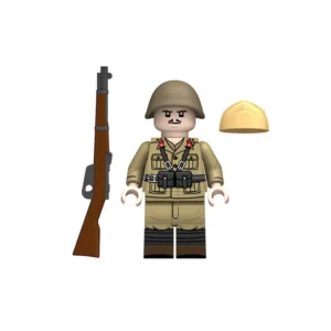 Minifigure - Royal Italian Army Infantry Rifleman (North Africa Tropical Variant) WWII (LEGO Compatible)