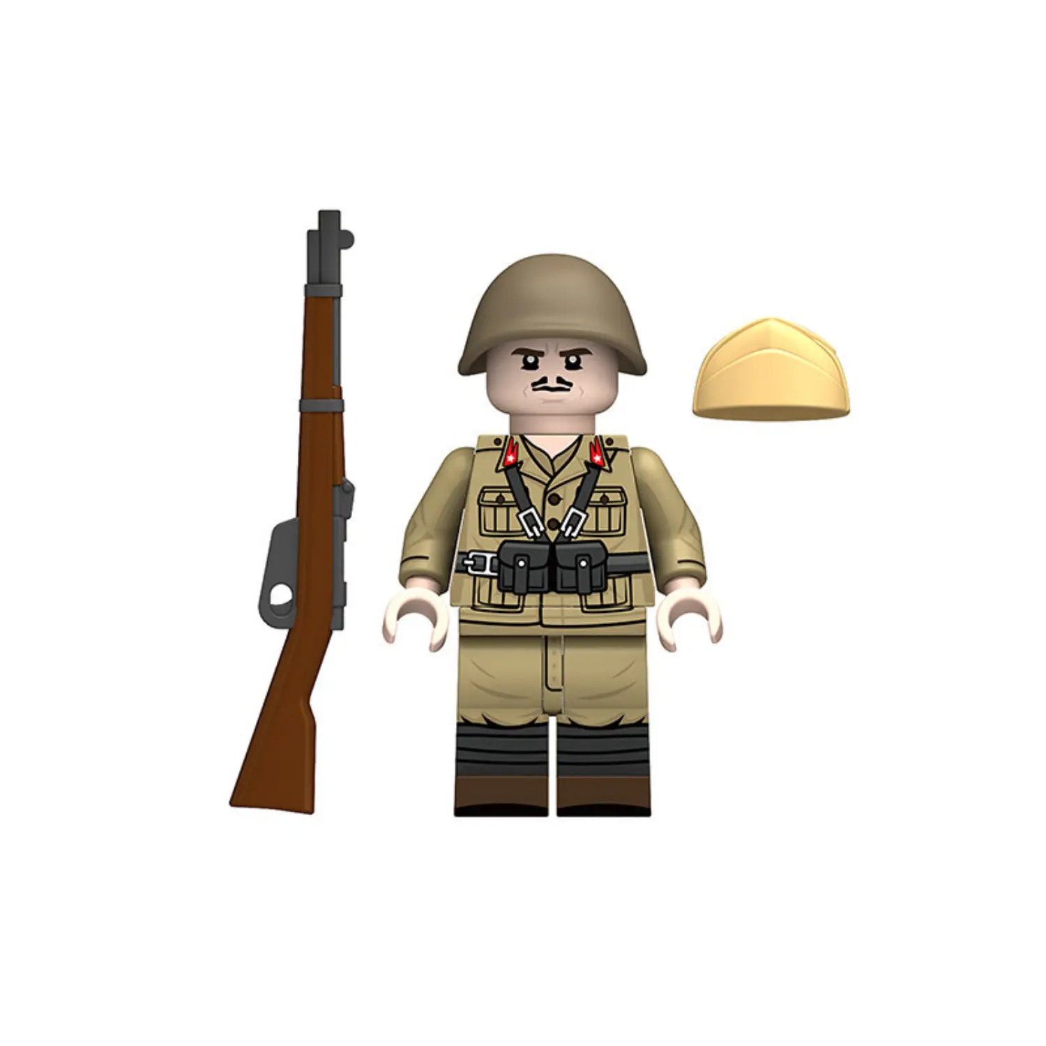 Minifigure - Royal Italian Army Infantry Rifleman (North Africa Tropical Variant) WWII (LEGO Compatible) Minifigure - Royal Italian Army Infantry Rifleman (North Africa Tropical Variant) WWII (LEGO Compatible)